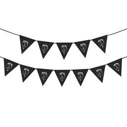 ScotsTee Shop Scottish MacNeil of Colonsay 2 Crest Tartan Triangle Flags Tartan Bunting, Pennants (12pcs)