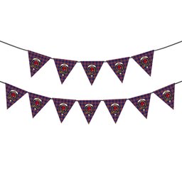 ScotsTee Shop Scottish Laing of Archiestown Crest Tartan Triangle Flags Tartan Bunting, Pennants (12pcs)