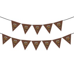ScotsTee Shop Scottish McIntosh Hunting Weathered Crest Tartan Triangle Flags Tartan Bunting, Pennants (12pcs)