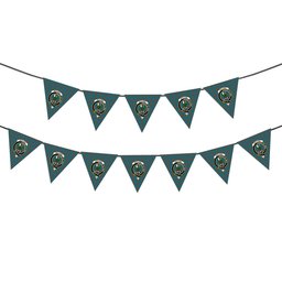 ScotsTee Shop Scottish MacLaine of Lochbuie Hunting Ancient Crest Tartan Triangle Flags Tartan Bunting, Pennants (12pcs)