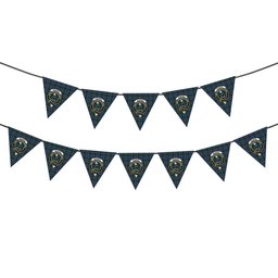 ScotsTee Shop Scottish McInnes Modern Crest Tartan Triangle Flags Tartan Bunting, Pennants (12pcs)