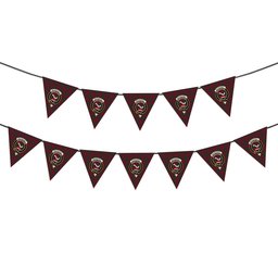 ScotsTee Shop Scottish MacDougall 1880 2 Crest Tartan Triangle Flags Tartan Bunting, Pennants (12pcs)