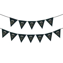 ScotsTee Shop Scottish Morrison Hunting Modern Crest Tartan Triangle Flags Tartan Bunting, Pennants (12pcs)