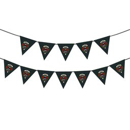 ScotsTee Shop Scottish MacLeod of Gesto 2 Crest Tartan Triangle Flags Tartan Bunting, Pennants (12pcs)