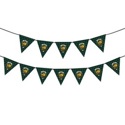 ScotsTee Shop Scottish MacIvor Hunting Modern Crest Tartan Triangle Flags Tartan Bunting, Pennants (12pcs)