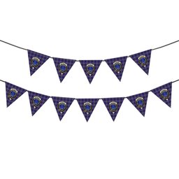 ScotsTee Shop Scottish Ochterlony Crest Tartan Triangle Flags Tartan Bunting, Pennants (12pcs)