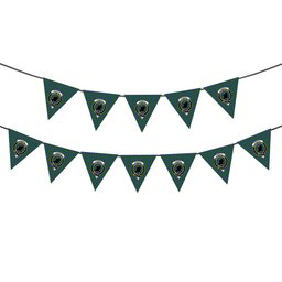 ScotsTee Shop Scottish Turnbull Hunting SC Crest Tartan Triangle Flags Tartan Bunting, Pennants (12pcs)