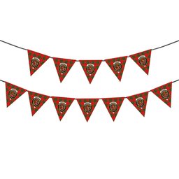 ScotsTee Shop Scottish McAulay Modern Crest Tartan Triangle Flags Tartan Bunting, Pennants (12pcs)