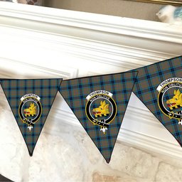 ScotsTee Shop Scottish Thompson Hunting Ancient Crest Tartan Triangle Flags Tartan Bunting, Pennants (12pcs)