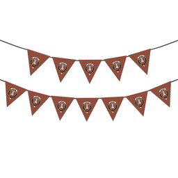 ScotsTee Shop Scottish MacLean of Duart Modern Crest Tartan Triangle Flags Tartan Bunting, Pennants (12pcs)