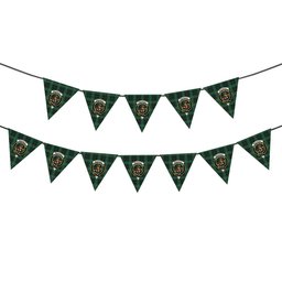 ScotsTee Shop Scottish MacAuley Hunting Ancient Crest Tartan Triangle Flags Tartan Bunting, Pennants (12pcs)
