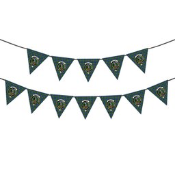 ScotsTee Shop Scottish MacLaren Ancient Crest Tartan Triangle Flags Tartan Bunting, Pennants (12pcs)