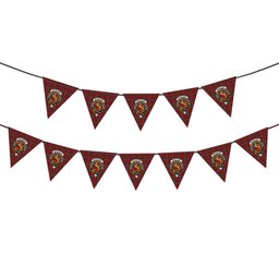 ScotsTee Shop Scottish MacKintosh or MacPherson Crest Tartan Triangle Flags Tartan Bunting, Pennants (12pcs)