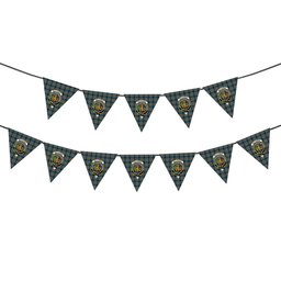 ScotsTee Shop Scottish MacThomas Hunting Ancient Crest Tartan Triangle Flags Tartan Bunting, Pennants (12pcs)