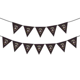 ScotsTee Shop Scottish McDonald of Clan Ranald Modern Crest Tartan Triangle Flags Tartan Bunting, Pennants (12pcs)