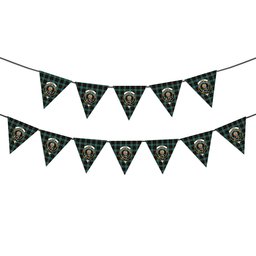 ScotsTee Shop Scottish Nairn Ancient Crest Tartan Triangle Flags Tartan Bunting, Pennants (12pcs)