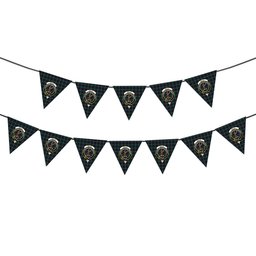 ScotsTee Shop Scottish Rollo Hunting Crest Tartan Triangle Flags Tartan Bunting, Pennants (12pcs)