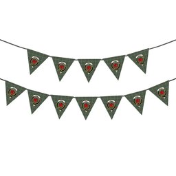 ScotsTee Shop Scottish Kelly Dress Crest Tartan Triangle Flags Tartan Bunting, Pennants (12pcs)