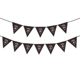 ScotsTee Shop Scottish MacDonald of Clan Ranald Modern Crest Tartan Triangle Flags Tartan Bunting, Pennants (12pcs)