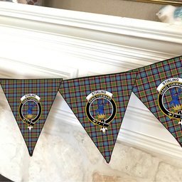 ScotsTee Shop Scottish Stirling SC Crest Tartan Triangle Flags Tartan Bunting, Pennants (12pcs)
