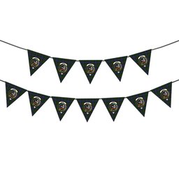 ScotsTee Shop Scottish Skene Crest Tartan Triangle Flags Tartan Bunting, Pennants (12pcs)