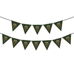 ScotsTee Shop Scottish McIntosh Hunting Crest Tartan Triangle Flags Tartan Bunting, Pennants (12pcs)
