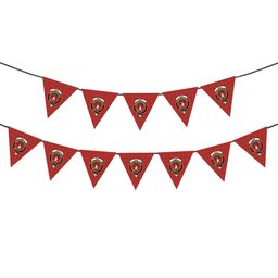 ScotsTee Shop Scottish Ross Modern Crest Tartan Triangle Flags Tartan Bunting, Pennants (12pcs)