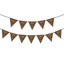 ScotsTee Shop Scottish Somerville Ancient Crest Tartan Triangle Flags Tartan Bunting, Pennants (12pcs)