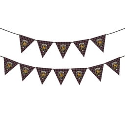 ScotsTee Shop Scottish McPherson Hunting Crest Tartan Triangle Flags Tartan Bunting, Pennants (12pcs)