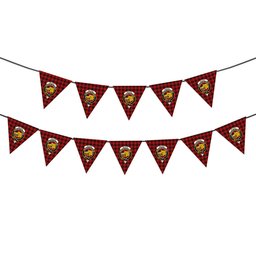 ScotsTee Shop Scottish McIver Crest Tartan Triangle Flags Tartan Bunting, Pennants (12pcs)