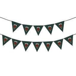 ScotsTee Shop Scottish Kelly of Sleat Hunting Crest Tartan Triangle Flags Tartan Bunting, Pennants (12pcs)