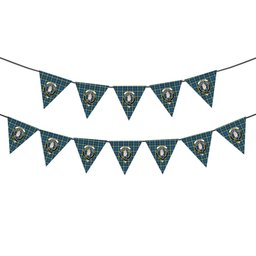 ScotsTee Shop Scottish Lamont Ancient Crest Tartan Triangle Flags Tartan Bunting, Pennants (12pcs)