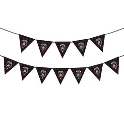 ScotsTee Shop Scottish McDonald of Clan Ranald Crest Tartan Triangle Flags Tartan Bunting, Pennants (12pcs)