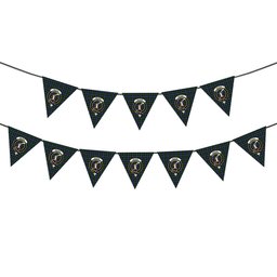 ScotsTee Shop Scottish MacRae Hunting Wilsons_ Crest Tartan Triangle Flags Tartan Bunting, Pennants (12pcs)