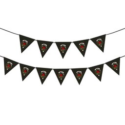 ScotsTee Shop Scottish MacDuff Hunting Crest Tartan Triangle Flags Tartan Bunting, Pennants (12pcs)
