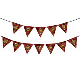 ScotsTee Shop Scottish MacIvor Ancient Crest Tartan Triangle Flags Tartan Bunting, Pennants (12pcs)
