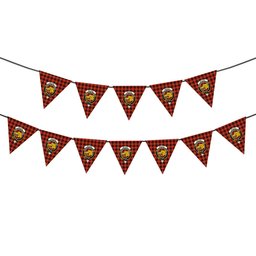 ScotsTee Shop Scottish McIver Ancient Crest Tartan Triangle Flags Tartan Bunting, Pennants (12pcs)
