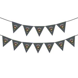 ScotsTee Shop Scottish MacDonald Ancient Crest Tartan Triangle Flags Tartan Bunting, Pennants (12pcs)