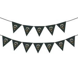 ScotsTee Shop Scottish McMillan Hunting Crest Tartan Triangle Flags Tartan Bunting, Pennants (12pcs)
