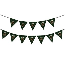 ScotsTee Shop Scottish McAuley Hunting Crest Tartan Triangle Flags Tartan Bunting, Pennants (12pcs)