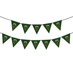 ScotsTee Shop Scottish Kircaldy SC Crest Tartan Triangle Flags Tartan Bunting, Pennants (12pcs)