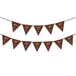 ScotsTee Shop Scottish Innes Red Ancient Crest Tartan Triangle Flags Tartan Bunting, Pennants (12pcs)