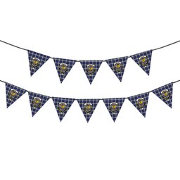 ScotsTee Shop Scottish Sinclair Dress Crest Tartan Triangle Flags Tartan Bunting, Pennants (12pcs)