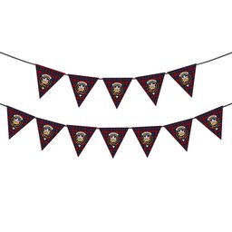 ScotsTee Shop Scottish MacLachlan Modern Crest Tartan Triangle Flags Tartan Bunting, Pennants (12pcs)