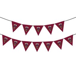 ScotsTee Shop Scottish Stirling of Keir Modern Crest Tartan Triangle Flags Tartan Bunting, Pennants (12pcs)