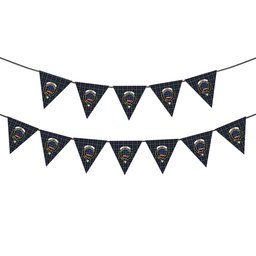 ScotsTee Shop Scottish Rose Hunting Modern Crest Tartan Triangle Flags Tartan Bunting, Pennants (12pcs)