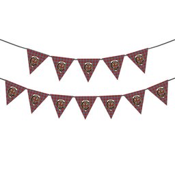 ScotsTee Shop Scottish Wishart Dress Ancient Crest Tartan Triangle Flags Tartan Bunting, Pennants (12pcs)