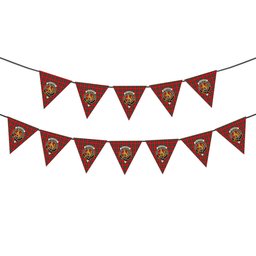 ScotsTee Shop Scottish MacPherson of Cluny Modern Crest Tartan Triangle Flags Tartan Bunting, Pennants (12pcs)