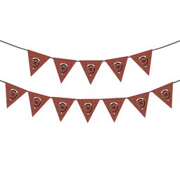 ScotsTee Shop Scottish Ogilvie (Ogilvy) Modern Crest Tartan Triangle Flags Tartan Bunting, Pennants (12pcs)