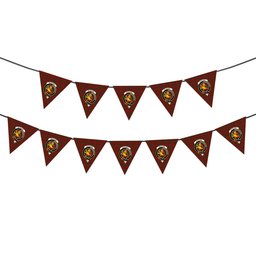 ScotsTee Shop Scottish Nicolson McIan Crest Tartan Triangle Flags Tartan Bunting, Pennants (12pcs)